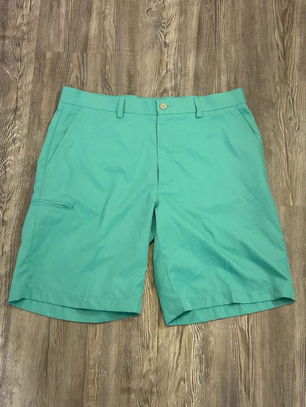 Champions Tour Men's Solid Golf Shorts - Turquoise